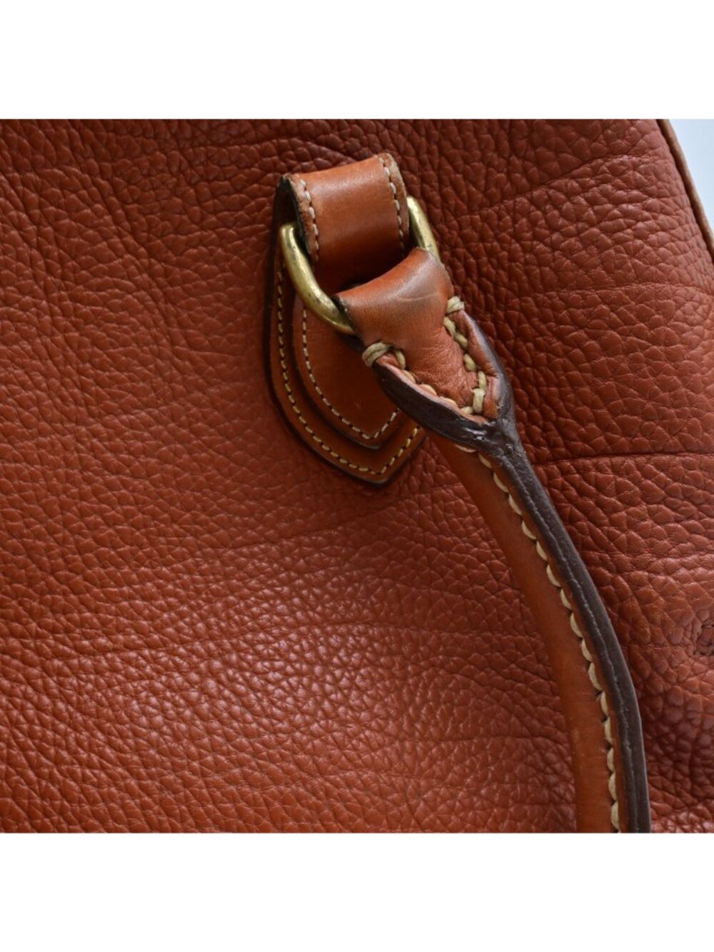 Dooney & Bourke Handbag Norfolk Satchel Pebbled Leather Top Handle Vintage Brown - Picture 6 of 8